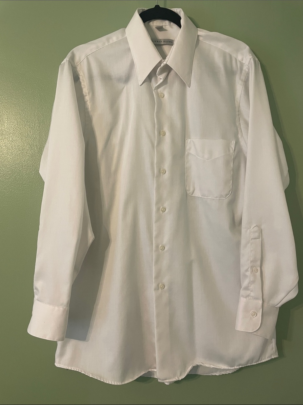 Men's Classic White Dress Shirt - Button Front